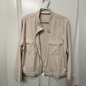 SHEIN Light Beige Women's Bomber Jacket